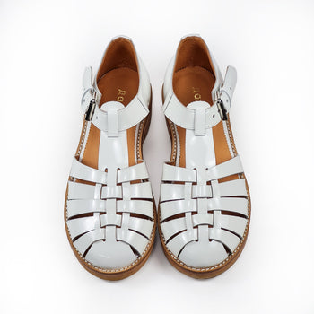 Handmade Leather Fisherman Sandals - White
