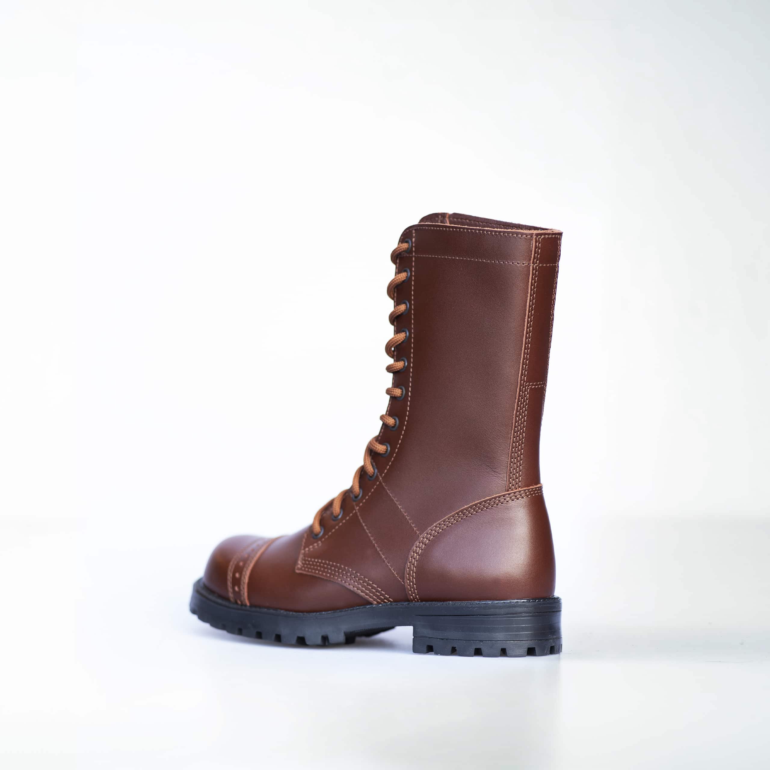 516 aka High Aviator Boots - Brown